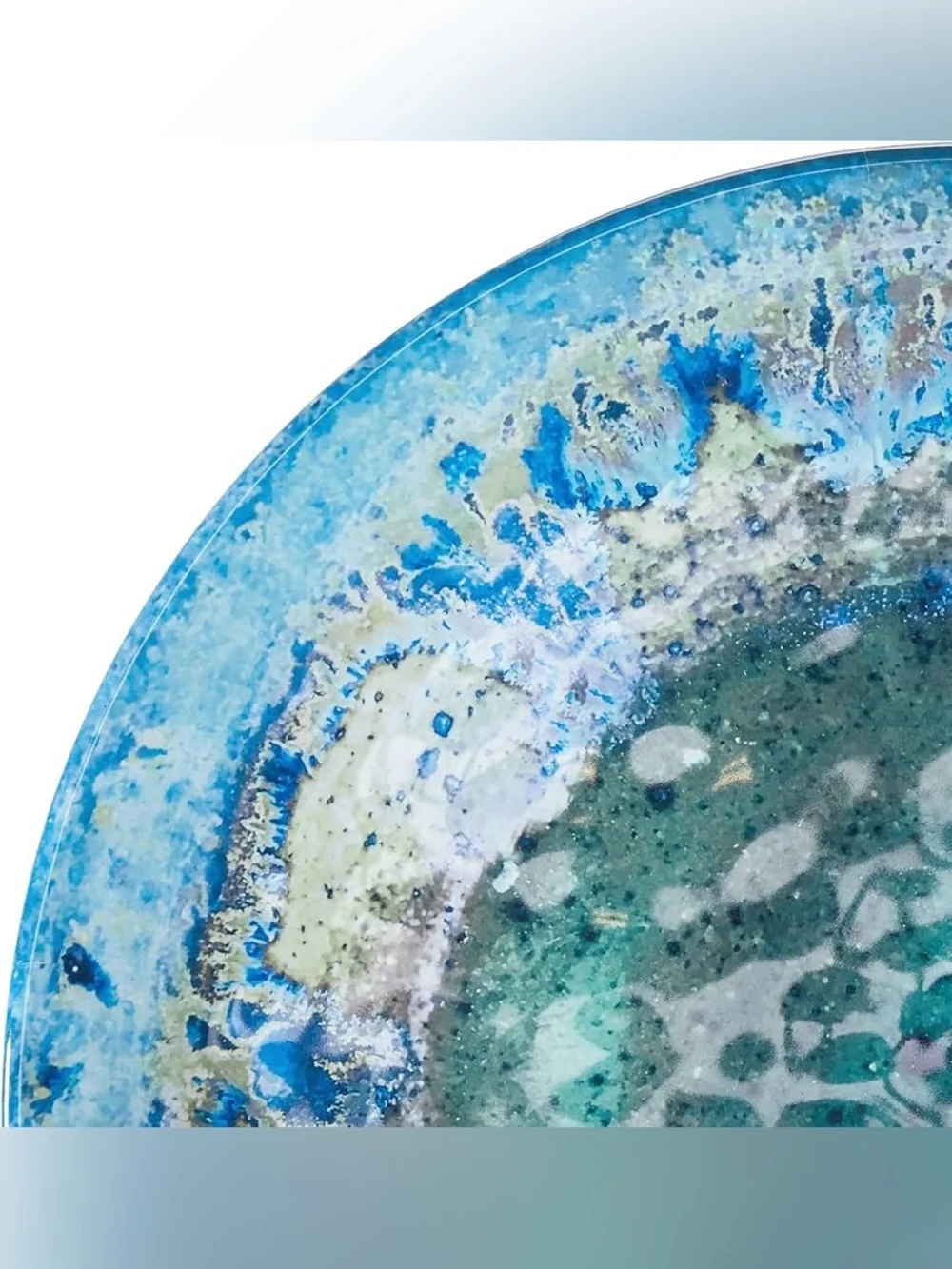 Radiance Teal 2pc Melamine Platter Set –14